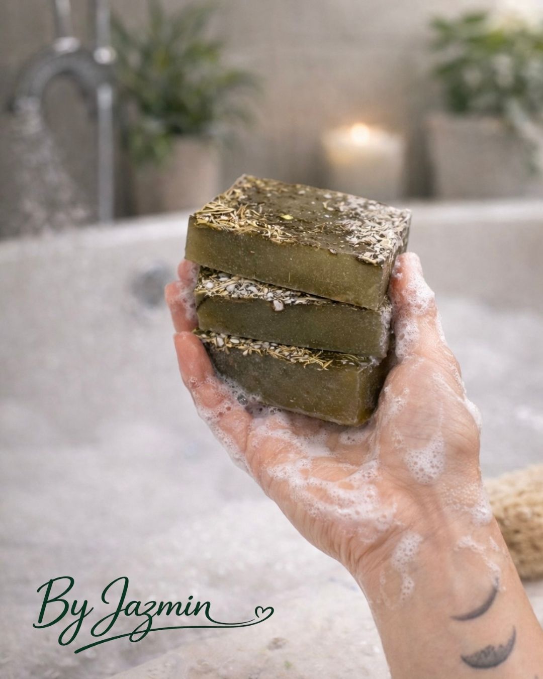 Jabón artesanal de Salvia