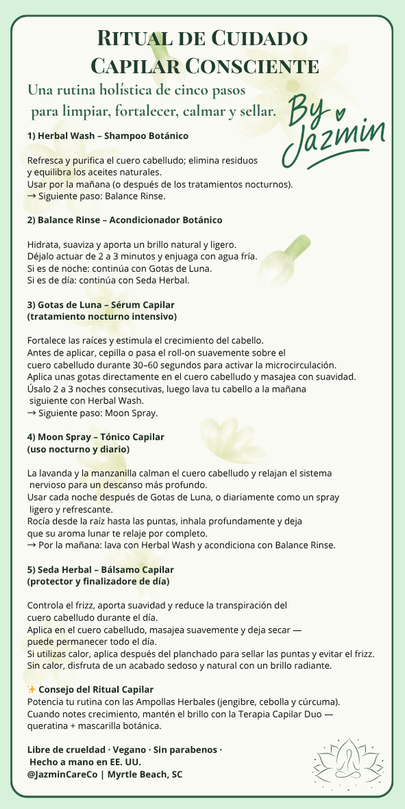 🌿 Herbal Growth Ritual – Complete 5-Step Kit🪴