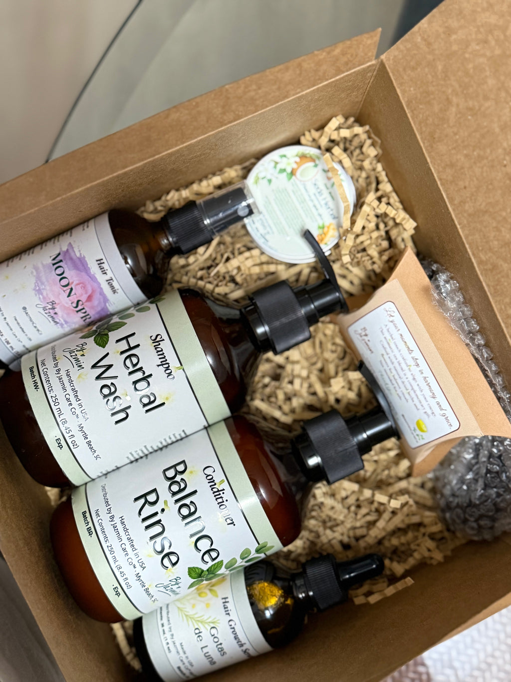 🌿 Herbal Growth Ritual – Complete 5-Step Kit🪴