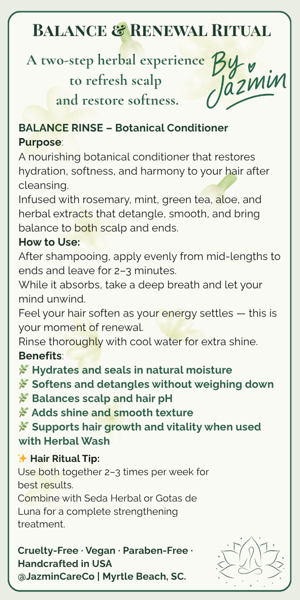 🌿Herbal Growth Duo – Ritual Botánico de Crecimiento Capilar