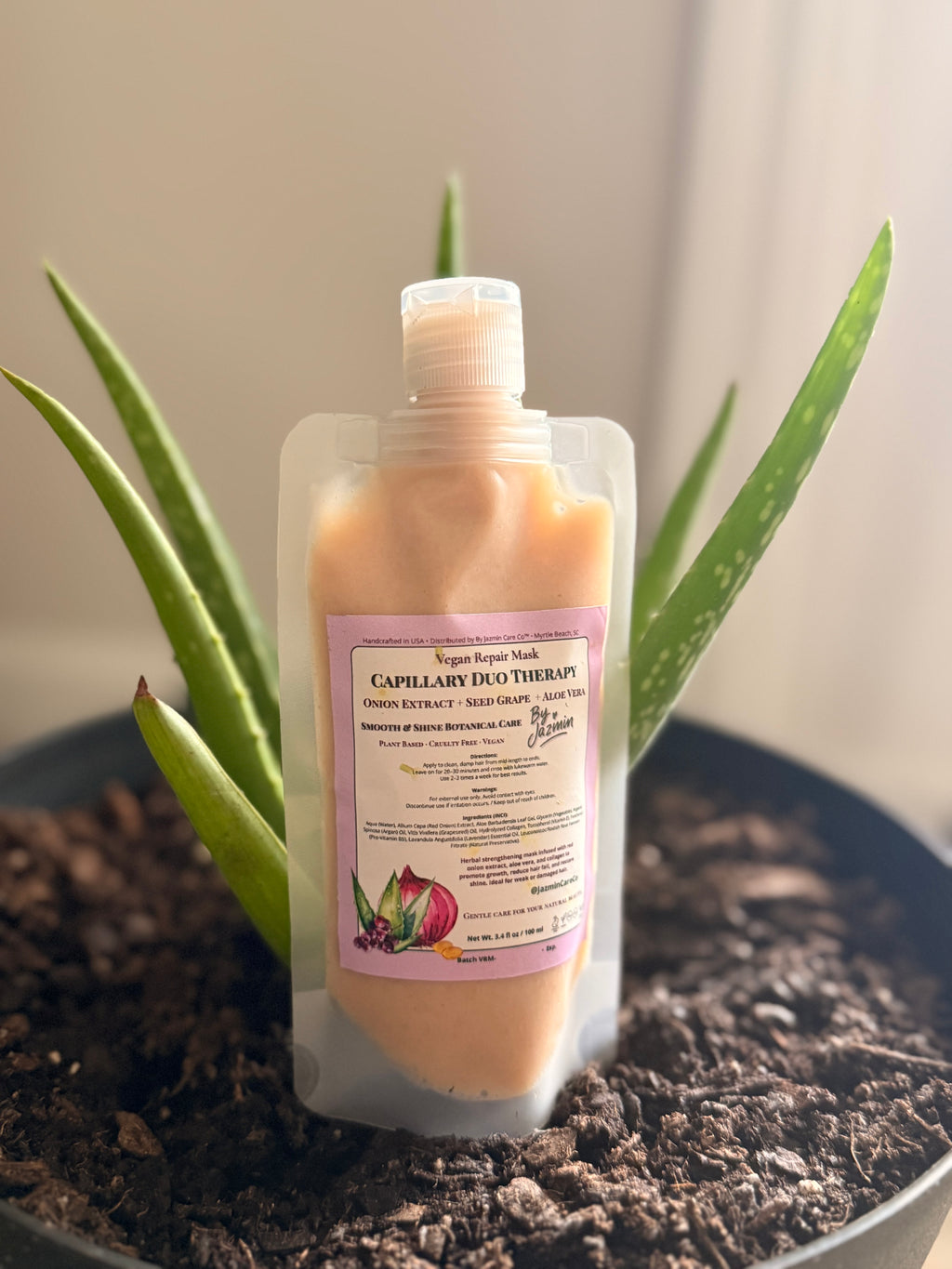 🧅Herbal Repair Mask 🍇 (Onion + Grape + Aloe) - Capillary Duo Therapy.