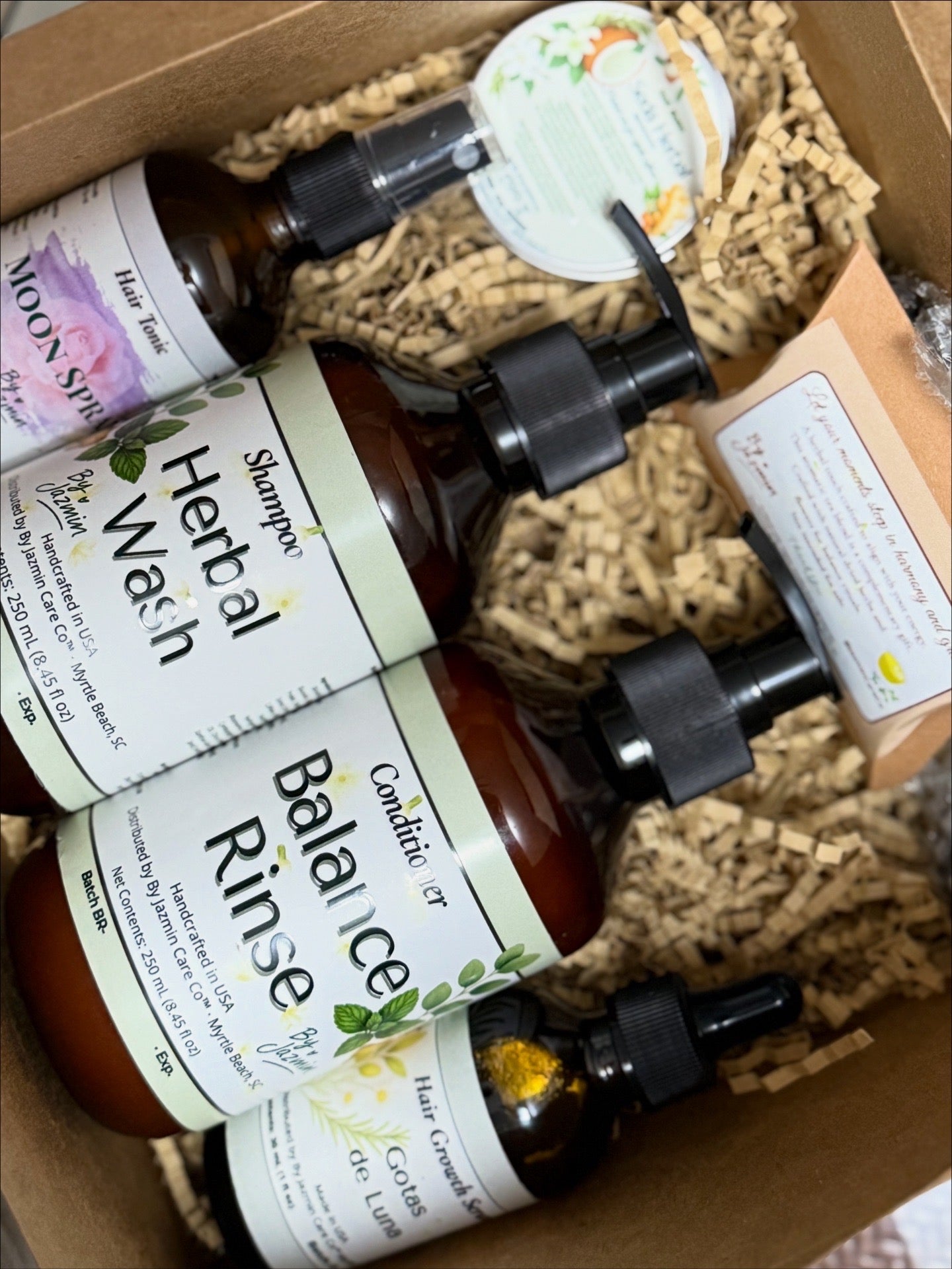 🌿 Herbal Growth Ritual – Complete 5-Step Kit🪴