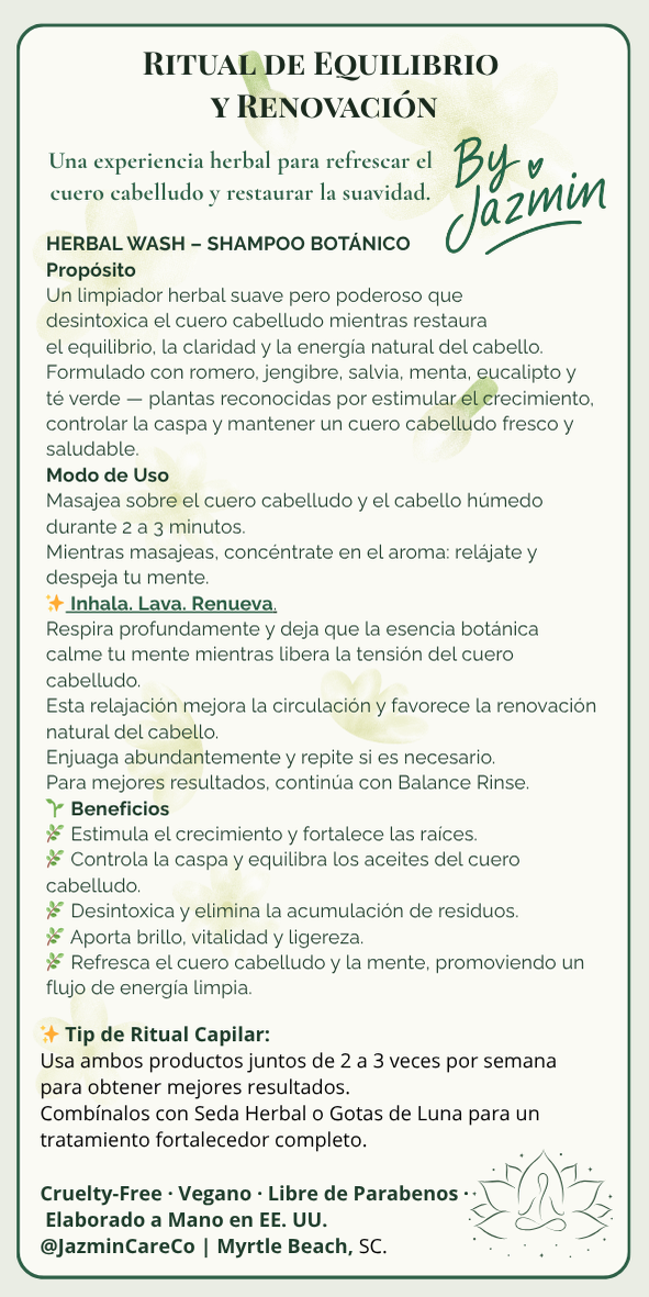 🌿Herbal Growth Duo – Ritual Botánico de Crecimiento Capilar