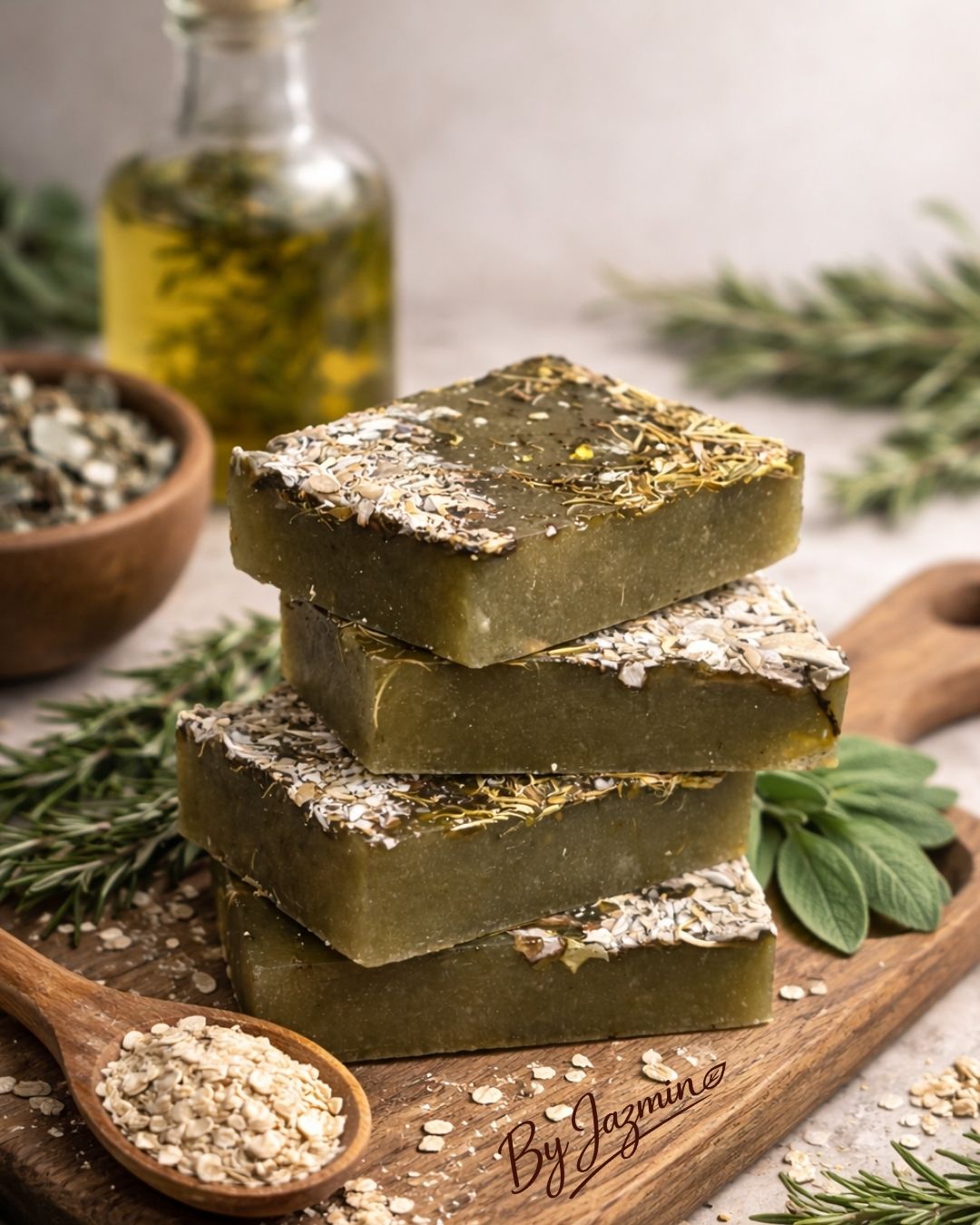 Jabón artesanal de Salvia