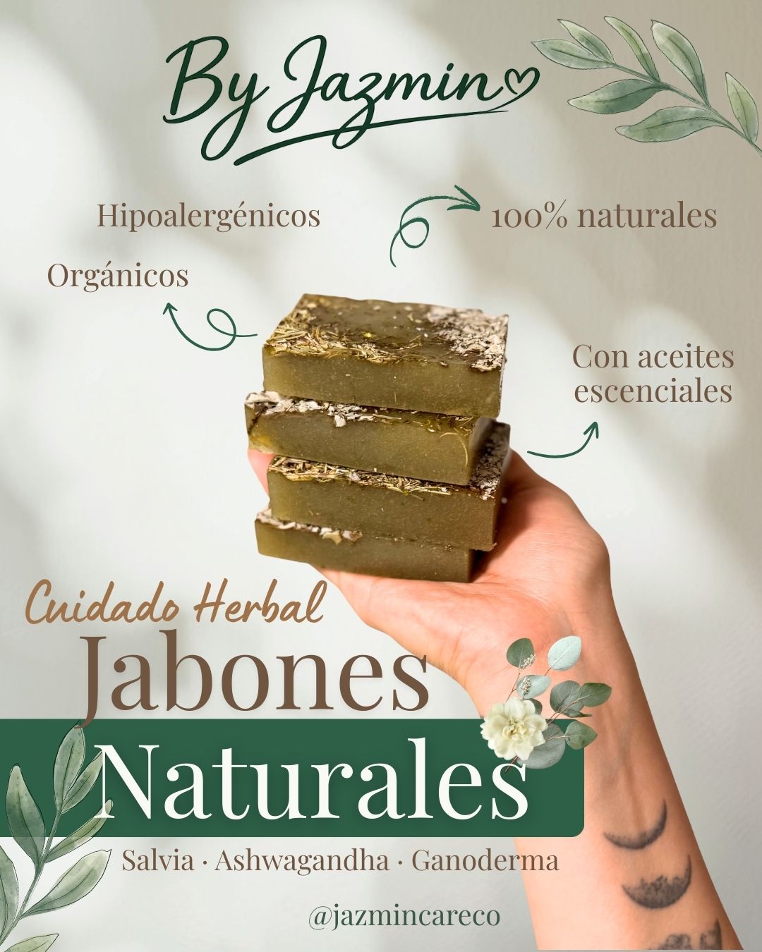 Jabón artesanal de Salvia