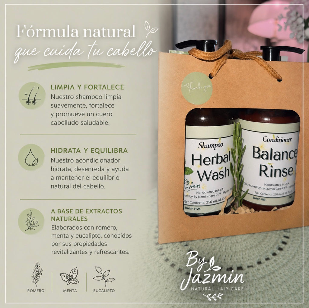 HERBAL GROWTH SHAMPOO & BALANCE RINSE CONDITIONER
Premium Edition • 300 mL