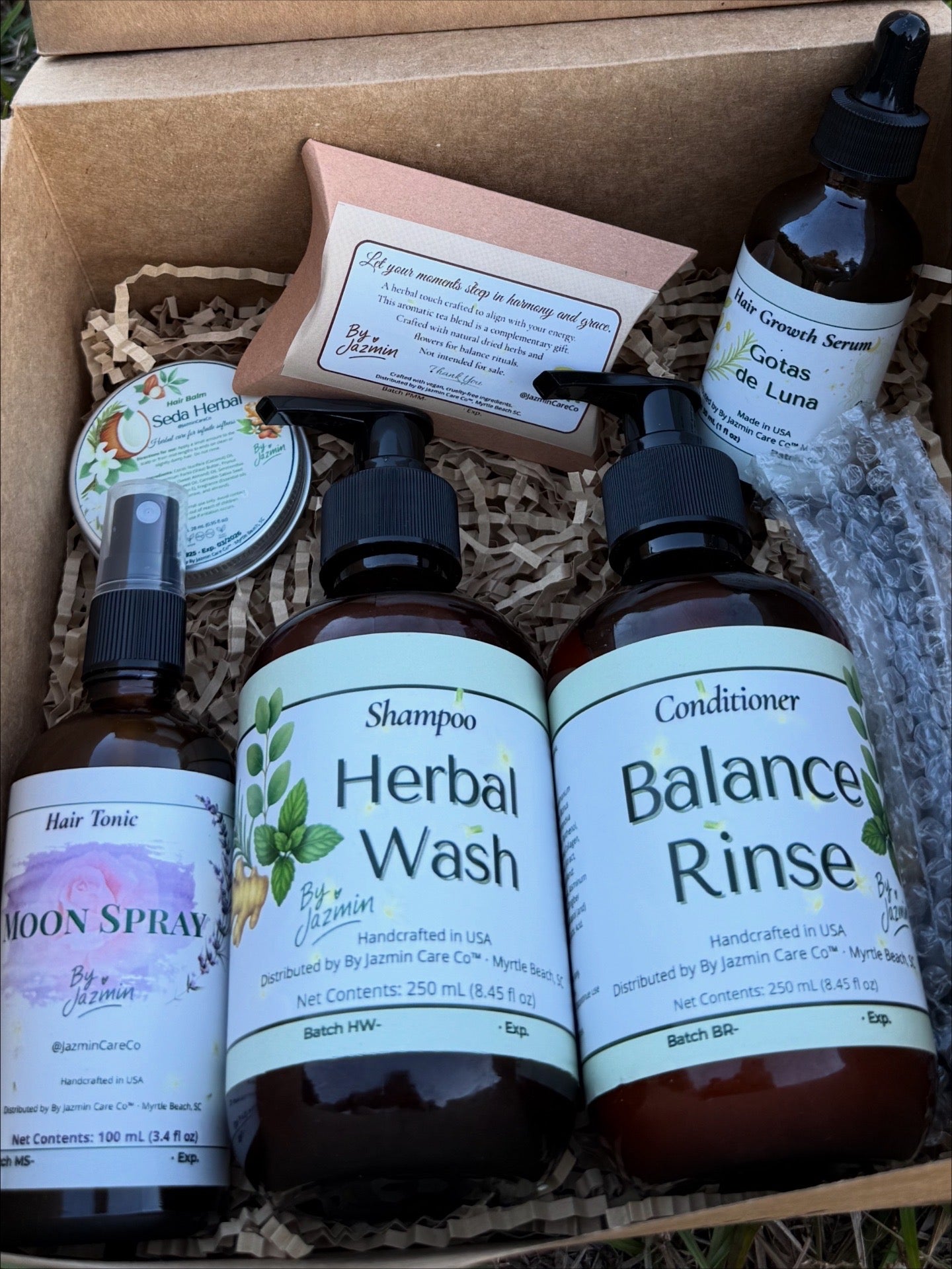 🌿 Herbal Growth Ritual – Complete 5-Step Kit🪴