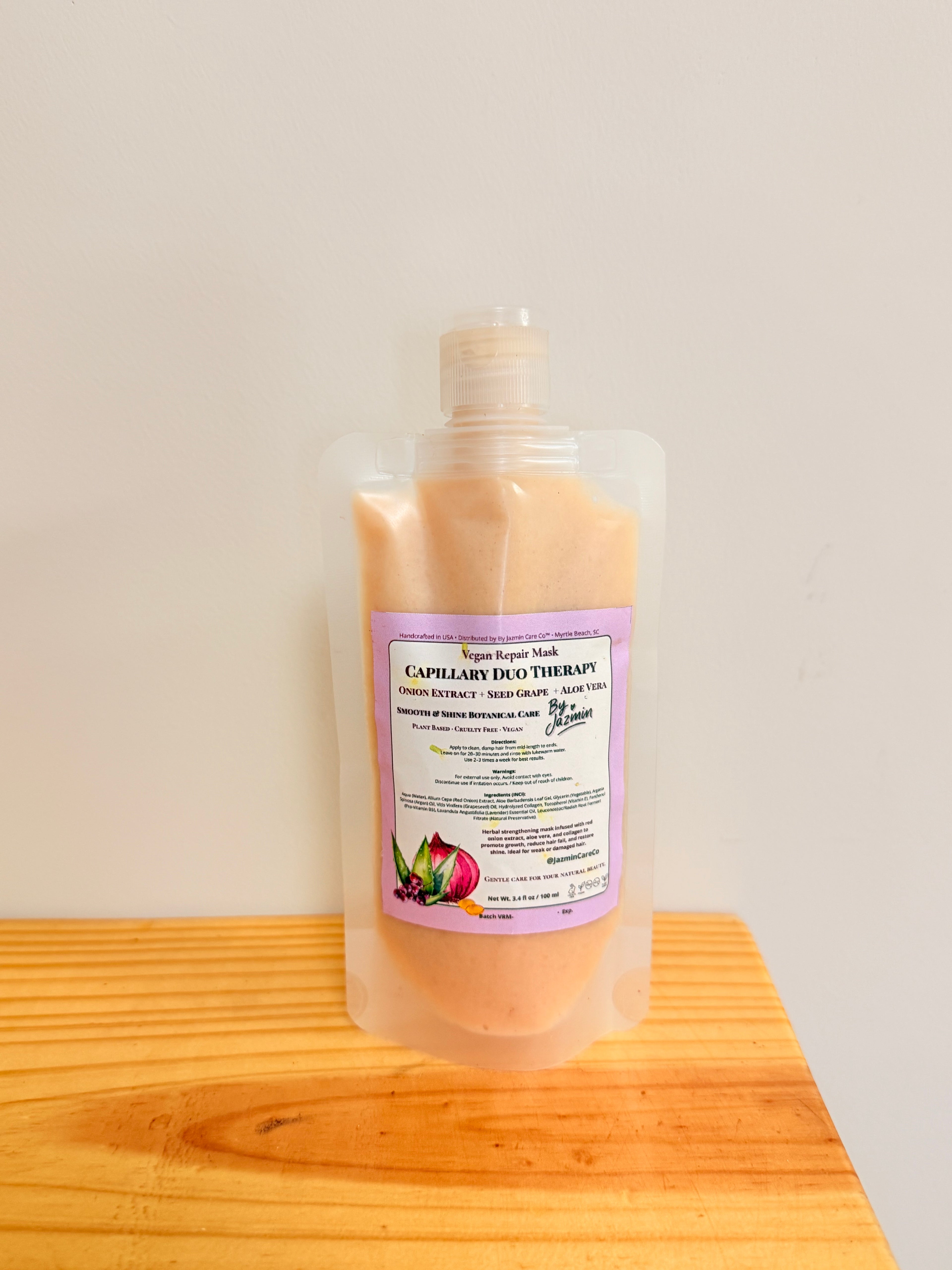 🧅Herbal Repair Mask 🍇 (Onion + Grape + Aloe) - Capillary Duo Therapy.