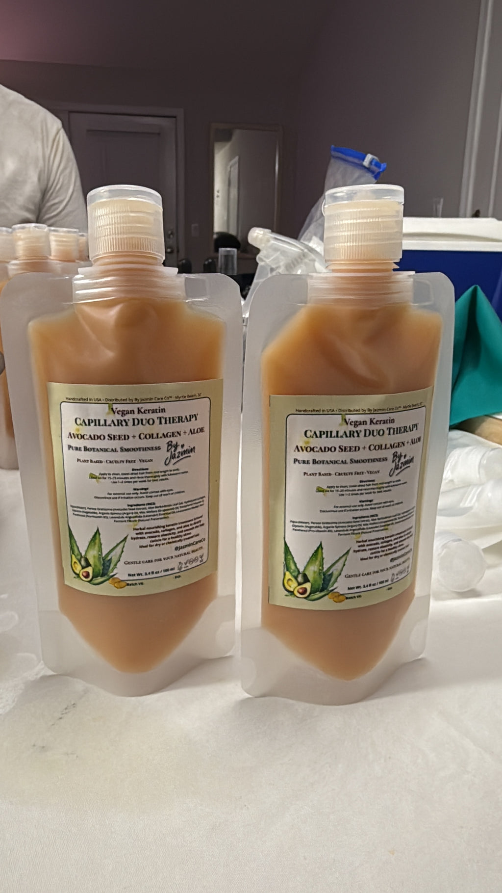 🥑Vegan Keratin  (Avocado + Collagen + Aloe) - Capillary Duo Therapy.